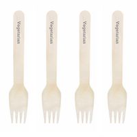 Dress My Cupcake Natural Wood 200-Pack Candy Buffet Forks DIY Kit, Vegetarian, Grey