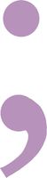 hBARSCI Semi-Colon Vinyl Decal - 5 Inches - for Cars, Trucks, Windows, Laptops, Tablets, Outdoor-Grade 2.5mil Thick Vinyl - Lilac