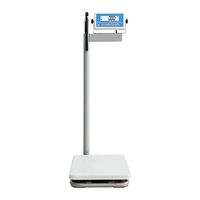 Lcxliga Digital Medical Scale, Height and Weight Electronic Weight Scales,90° Rotatable Instrument Head, Digital Bathroom Scale, 200kg/441lb (Size : M(Accuracy: 20g))