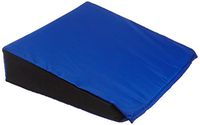 Sammons Preston Economy Wedge Cushion, Angled Seat Cushion for Wheelchair Users, Sloped Vinyl Covered Cushion to Prevent Sliding or Increase Mobility for Elderly & Disabled