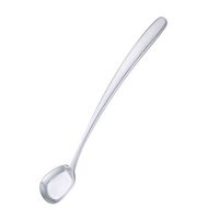 Mixing Stirring Spoon for Iced Tea Coffee Ice Cream Cocktail Bar Stainless Steel Long Handle, Silver - Square