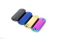 Cigarette Lighter Mini USB Lighter Rechargeable Cigarette Windproof Flameless Electronic Lighter Innovative Design, Gift Box Package, Arc Lighter (Black)