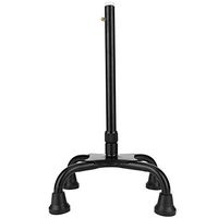 Elderly Walking Cane Anti-Slip Aluminum 4 Feet Walking Stick Brace Stick Quad Mobility Aid Help for Old People
