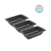 YOGIRL 3 Pcs Bread Pans For Baking 8.7 x 4.6 Non-Stick Bakeware Bread Carbon Steel Toast Mold for Baking Bread Pan Bread Tin for Homemade Cakes, Breads and Meatloaf