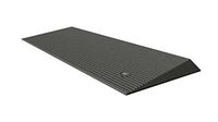 EZ-ACCESS TRANSITIONS Rubber Angled Entry Mat in Grey, 1.5" Rise
