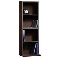Sauder Beginnings Multimedia Storage Tower, Cinnamon Cherry finish