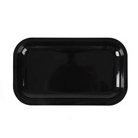 NeraNena Metal Rolling Tray 10.6" x 6.2" (Black - Medium Size)