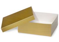GOLD Hi-Wall 8x8x3"100% Recycled Giftware Box BASE (1 unit, 50 pack per unit.)