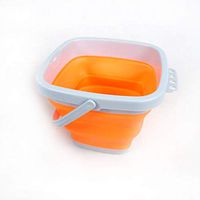 MASO Square Outdoor Collapsible Bucket,Portable Folding Water Container for Kitchen Outdoor Camping Hiking Fishing Office Or Sport 3L 5L 21L