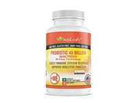 SunLeafy Probiotics 40 to 80 Billion CFUs Daily - 6 Strain Advanced Bacteria, Supplement Veggie Capsules