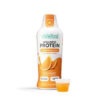 VidaFuel Daily Wellness Protein, Citrus Burst, Collagen and Whey, Bone and Joint Support, Increased Strength, Immune Boosting, Hair and Skin Health, No Artificial Sweeteners, 32 fl. oz. Bottle
