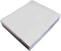 White Resealable Barrier Bag - 14" x 16" x 6.25" - 16 Ounce (1 lb.) Capacity - #BB10WW - Set of 50