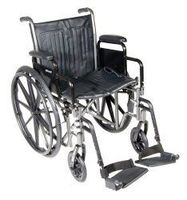 McKesson Wheelchair Steel 18"W x 16"D Swing-Away Footrest 146-SSP218DDA-SF