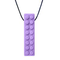 ARK's Brick Stick XXT Textured Chew Necklace Made in The USA (Lavender, Extra Extra Tough)