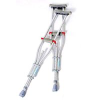 Medline MDS80540 Quick-Fit Aluminum Crutches