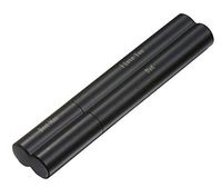 Visol Bacuit Black Matte Coated Stainless Steel Cigar Case - 2 Cigars