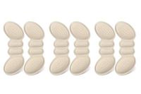 Heel Pads Heel Grips Heel Sticker Anti Heel Slipping for Shoe or Boot Too Big Make Shoes Fit Better -6 PCS Apricot