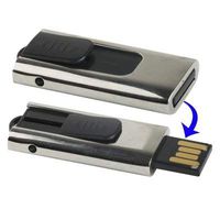 4GB Push-Pull Type USB 2.0 Flash Disk (Silver)