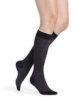 SIGVARIS Women’s Style Microfiber Patterns 830 Closed Toe Calf-High Socks 20-30mmHg