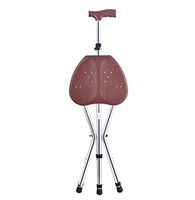 RES&DZ Portable Crutch Stool Adjustable Height (Walking Stick & Chair Seat)