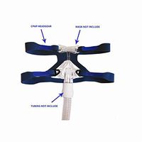 Universal CPAP Headgear Strap for Resmed & Respironics Headgear Strap Ezzke Ultralight Soft and Breathable