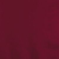 Club Pack of 1200 Regal Burgundy Red Premium 2-Ply Disposable Beverage Napkins 5"