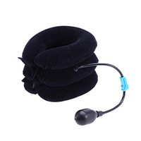 Inflatable Cervical Neck Traction Collar Three-Tier Orthosis Vertebrae Support Belt with Pump Neck Massager