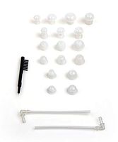 Upgrade 20pcs Ear Plug with 4 Tubes Siemens Resound BTE Hearing Aid Eartips Domes (Size S M L)