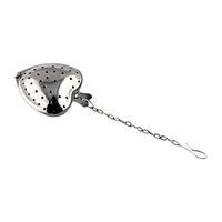 Vinjeely Stainless Steel Tea Leaf Filter Herbal Spice Infuser Strainer Spoon Ball Heart Shaped (A)