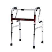 Elderly Walker Aluminum Alloy Disability Walker Lightly Foldable Medical Walker Height Adjustable for People with Reduced Mobility,A