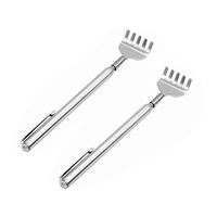 SUPVOX 2pcs Back Scratcher Portable Stainless Steel Telescopic Metal Back Massager