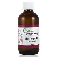 Finally Pure - 100% Organic Ingredients Massage Oil for Pregnancy, Unscented - 4 oz