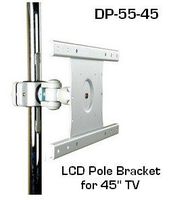 D-55-45L Heavy-Duty Monitor Mount for Poles for 45 inch TVs