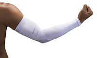 NV-X Sport Arm Sleeves 15-20MMHG Compression Enhanced Performance and Protection, White, Small