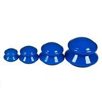 Elevin(TM) 👍👍 Set of 4 Chinese Acupuncture Cupping Silicone Rubber Massage Cellulite Therapy