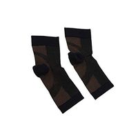 SUPVOX Ankle Compression Socks Ankle Support Brace Compression Sleeve for Plantar Fasciitis Joint Pain L/XL Black