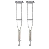 Crutches, Adjustable Height Stainless Steel Underarm Cane Non-Slip Thickening and Folding, Suitable for Fractures of The Elderly and Children Disabled for People of Different Heights