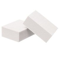ForPro Mini Buffing Block, White, 100/120 Grit, Double-Sided, 1.5 inches L x 1 inches W x .5 inches H, 24-Count