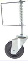 Tech Team 4-Inch Spring Loaded Gate Caster, 125 Pound Capacity, Fence Hardware, Gate Wheel
