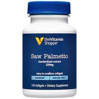 Saw Palmetto Extract 320mg, Supplement for Prostate Health Easy to Swallow Softgels (100 Softgels) by The Vitamin Shoppe