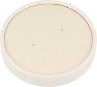 BioHeroes PLA Bamboo pulp soup tub lid 16 oz | 100% Eco Friendly, Perfect for Restaurants, Coffee, Tea, Beverage Shop, Pack of 25
