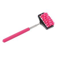CHBC Portable Telescopic Back Roller Pocket Scratcher Muscle Relief Extended Massager (Rose Red)