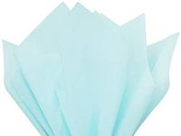 Light Blue Tissue Paper Squares, Bulk 10 Sheets, Premium Gift Wrap and Art Supplies for Birthdays, Holidays, or Presents by Feronia packaging, Large 15 Inch x 20 Inch Made in USA