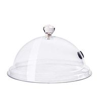 NEXT-SHINE Smoke Infuser Food Dome Cover 10 inch Plastic Lid Work for Plates Glasses Bowls with GM1100, Smoking Gun Specialized Accessory for Meat Cocktail Drinks BBQ