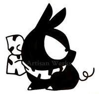 RANMA 1/2 ANIME GANMA P-CHAN PIG VINYL STICKERS SYMBOL 5.5" DECORATIVE DIE CUT DECAL FOR CARS TABLETS LAPTOPS SKATEBOARD - BLACK