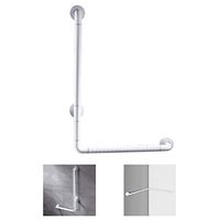 WAOBE Shower Anti-Slip Handrail, Multifunction 201 Stainless Steel Bathroom Railing Elderly Person Wall Handrail, Accessible Handrail for Corridor Corner, (40/50/70 cm),White,50Cm