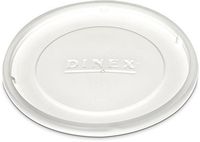 Dinex DX11858714 Polystyrene Disposable Lid, 2-3/4" Diameter, Clear, For Classic 9oz and Heritage 12oz Insulated Bowl (Case of 1000)