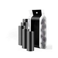 Super Durable Garbage Bag5 Rolls Rubbish Garbage Bin Liners Kitchen Toilet Black Waste Trash 50x45cm Bags,Black,45x55cm,0.9 mil,Other