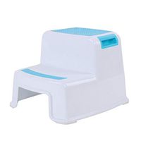 2 Step Non-Slip Potty Stool For Kids - Plastic Children's Stool For Toilet Potty Training Slip Resistant Soft Grip For Safe,Blue