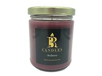 Mulberry Scented Candle by 3R Candles - Soy/Paraffin Wax Glass jar - Fall Home Decor Gifts for Holiday & Christmas Season - Essential Autumn Gift Ideas